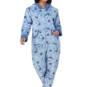 Lilo & Stitch Blue Character Women’s One-Piece Pajama